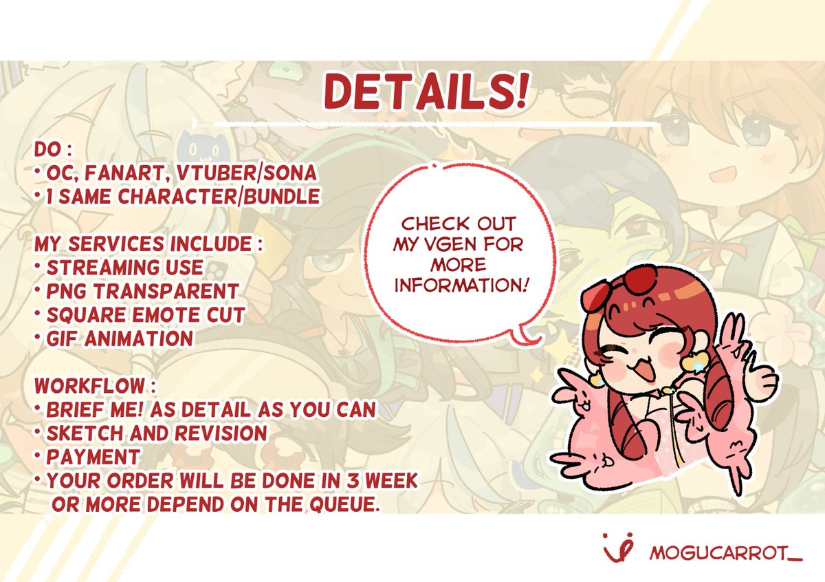 mogu_emji's tweet image. -Comms Chibi Animation GIF!-
[repost are very appreciated!]

My service for animation GIF is available!^^  
Also including GIFtuber needs!~ 
check the detail on my Vgen :3!
Thankyou!!

#VGenOpen #animation2d #tweening #Chibi