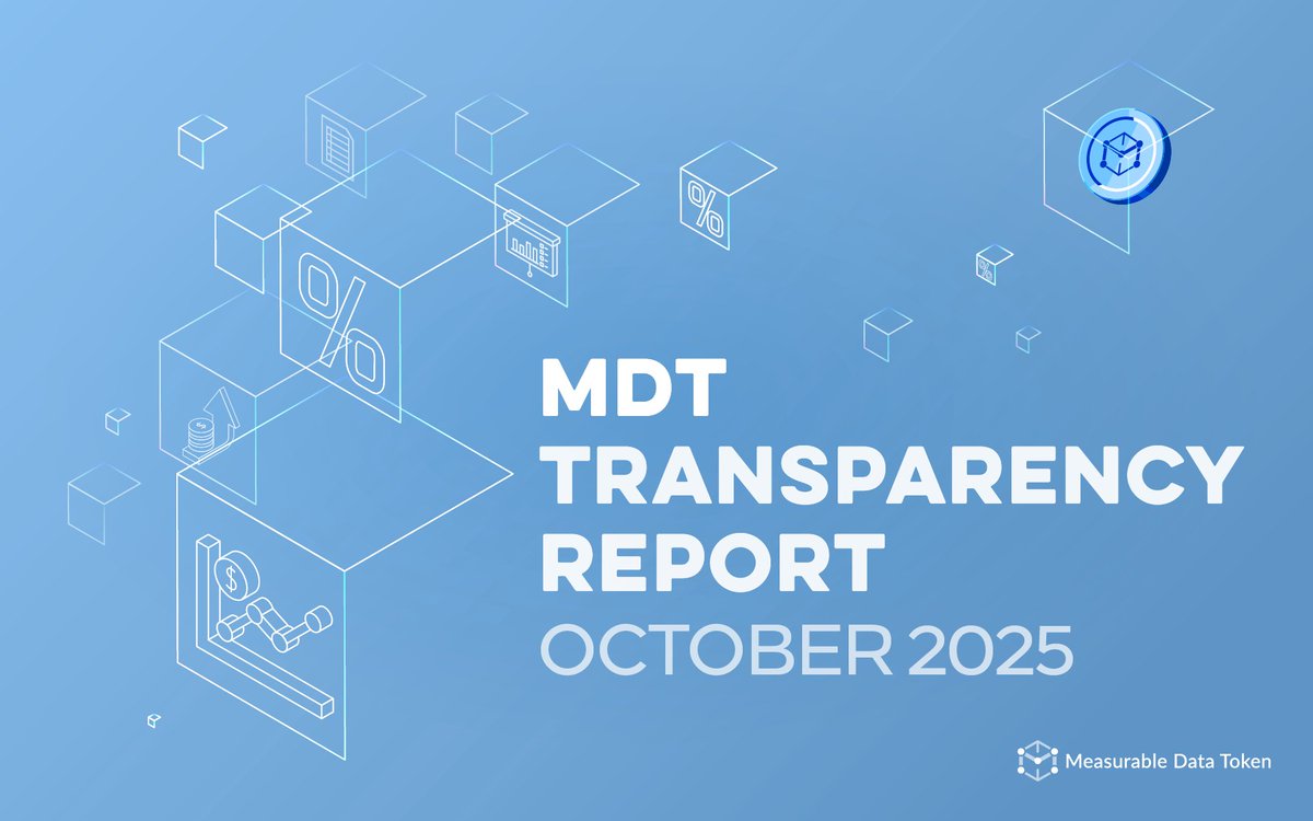 $MDT ecosystem disclosed October 2025 user &amp; financial performance metrics on MDT Transparency Portal.

📈 Accumulated Data Sharing Users: 6,795,774 (+16% YoY)
📈 Oct Data Monetization Revenue: $578,450 (+40% YoY)

View the full $MDT transparency report: link.mdt.io/transparency