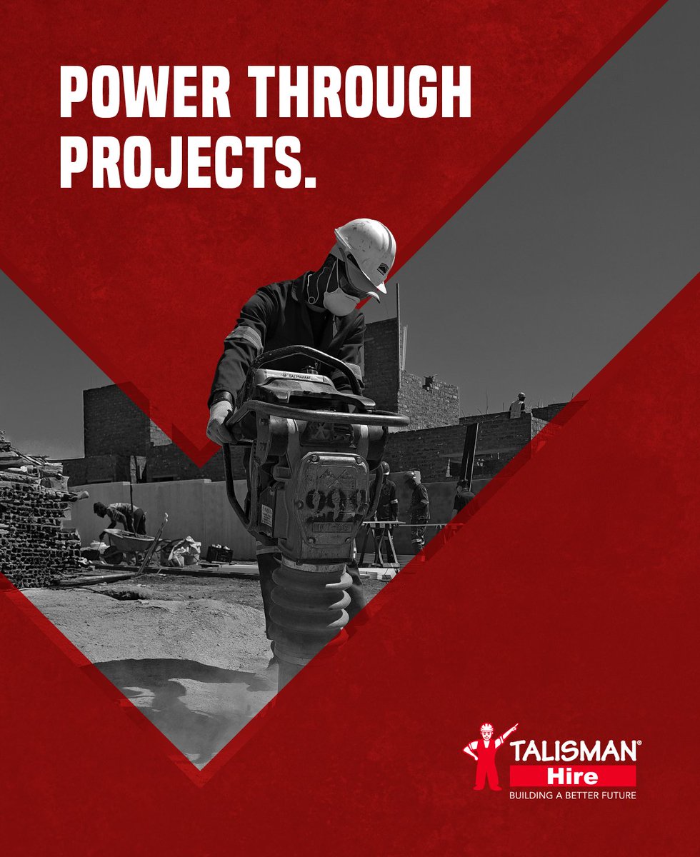 TalismanHire's tweet image. Good builds start with a solid foundation. Our range of rammers compact trenches and bases fast. 

We supply a standard foot size in order to get a solid finish. 

#TalismanHire #ConstructionSA #EquipmentHire #BuildingProjects