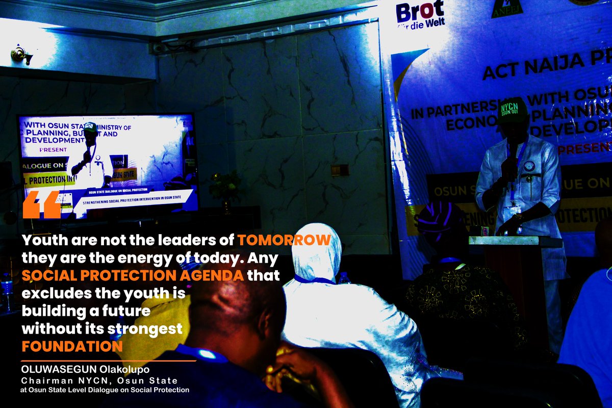 Nisd_ng's tweet photo. SOCIAL PROTECTION'S NUGGET
“Social protection is not an act of charity, neither is it a privilege reserved for a few, it is a fundamental right of every citizen"- Steve Tsado
#ACTNAIJA
#Socialprotection4all https://t.co/eMTxYy3iat