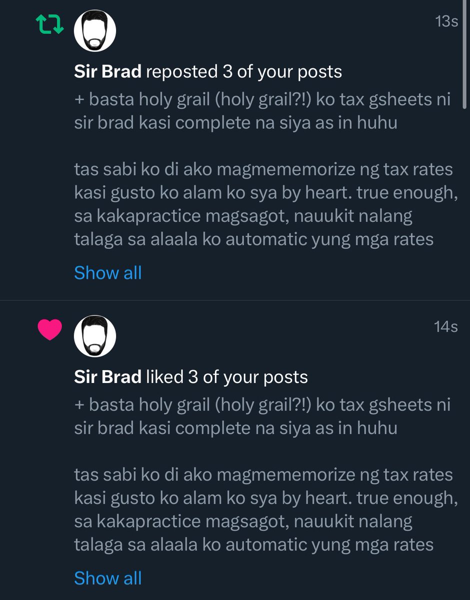 loh twitter time si sir brad love u sir brad ill always be ur pinnacle baby hihi <a href="/sirbradpinnacle/">Sir Brad</a>