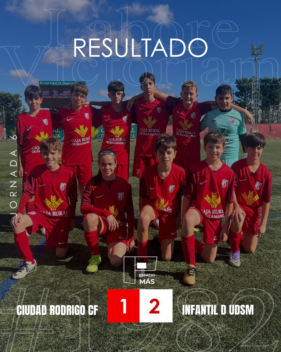 🔴⚪ #AcademiaUDSM

Jornada 6 -

<a href="/CRCF_oficial/">Ciudad Rodrigo CF</a> 1-2 Infantil D UDSM 

⚽ Candela
⚽️ Leo Fraile 

#OrgulloUDSM | #LaboreVictoriam