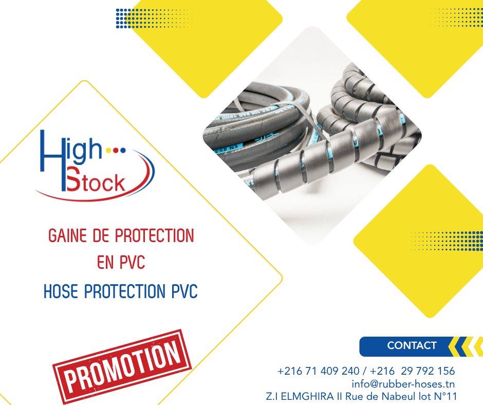 Jbc_Industry's tweet photo. 🛡️ Special November Offer 🛡️
Discover our PVC protective hose — flexible, durable, and perfect for protecting cables, hoses, and industrial lines ⚙️.
#HighStock #JBCIndustry #PVC #ProtectiveSleeve #Hydraulics #Flexible #MadeInTunisia #Promotion  #IndustrialSolutions https://t.co/tiI7bzrLPg