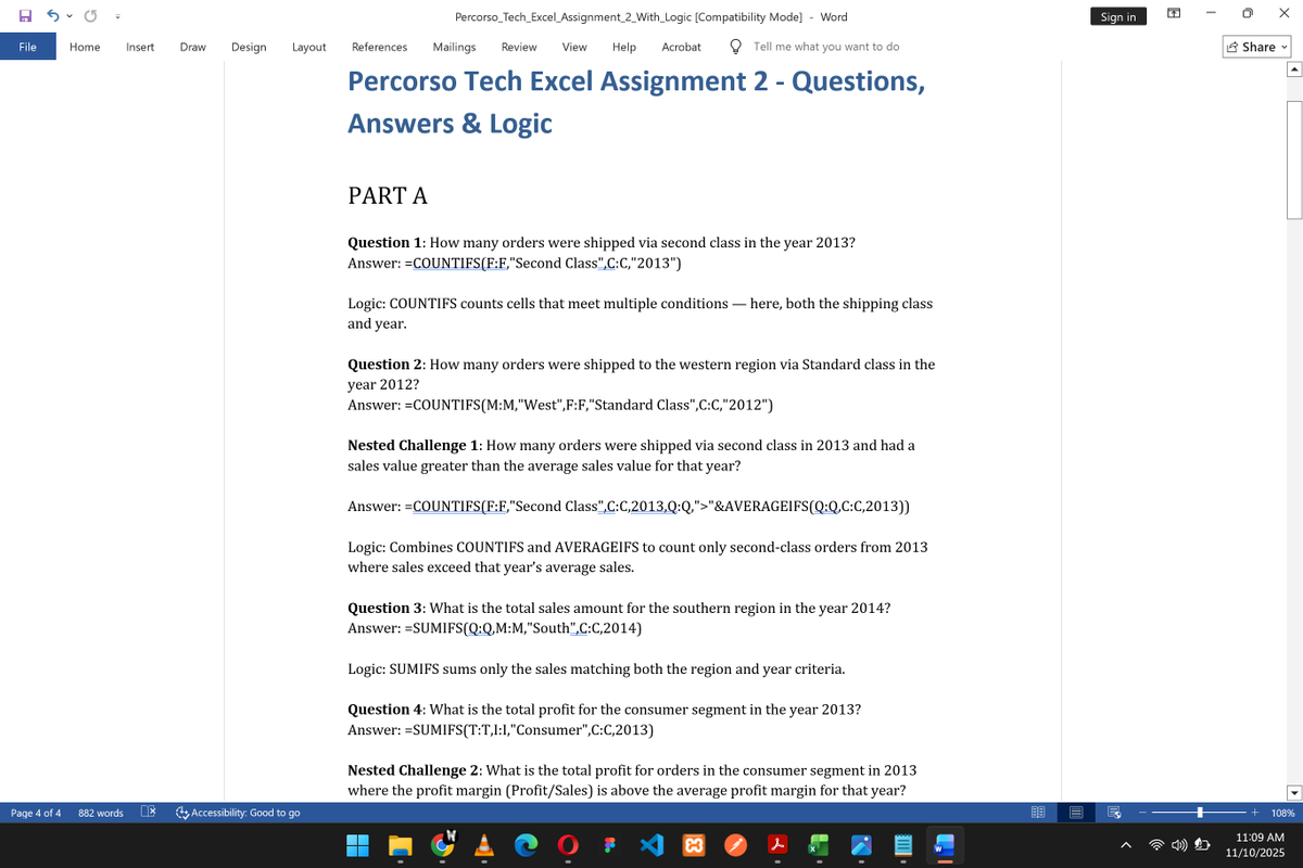 ahmadtrades's tweet image. Finally catching up #PercorsoTech 💻
Excel 2

Huge appreciation to @ProsperoApril  for the extension and to @PamellaIshiwu  for her patience and guidance throughout this task.

Excited to continue this amazing #DataAnalytics journey! 🚀