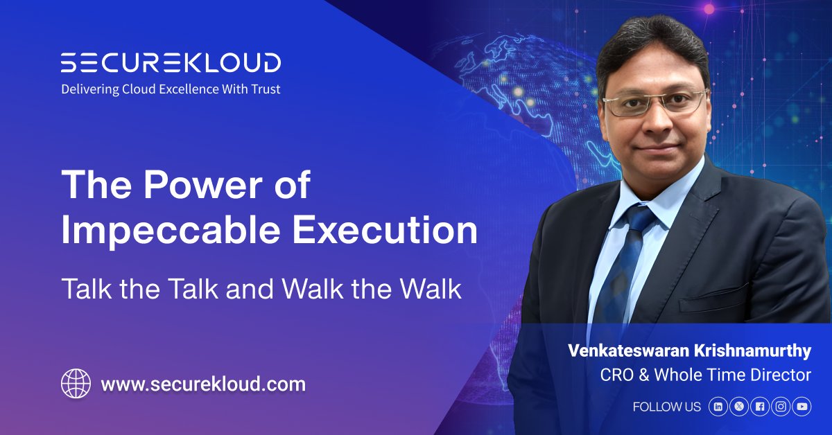 SecureKloudTech's tweet image. Brilliant strategies inspire. Impeccable execution delivers. Strategy sets the direction. Execution determines the destination.
Success belongs to those who act with clarity, discipline, and consistency.
#SecureKloud #ThoughtLeadership #ExecutionExcellence #LeadershipInAction