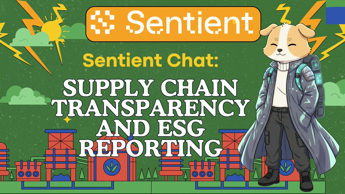 jennyyy_JJJ's tweet image. 🔭 P196:   Ready to dive into Sentient? Let’s go!
Today's topic:  Sentient Chat: Supply Chain Transparency and ESG Reporting

To be among the first to experience Sentient Chat, visit chat.sentient.xyz

@SentientAGI @SentientAGI_vn @vivekkolli
@shad_haq @abhishek095