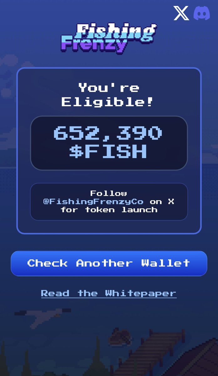 idunno_ron's tweet image. 🔍 $FISH Allocation Checker Alert 🐟

Someone built a checker for your $FISH airdrop using just your in-game address! 🎮

I will receive 652,390 $FISH 🎉 (not final, just an estimate).

@FishingFrenzyCo @Ronin_Network
🔗 Link in comments ⬇️