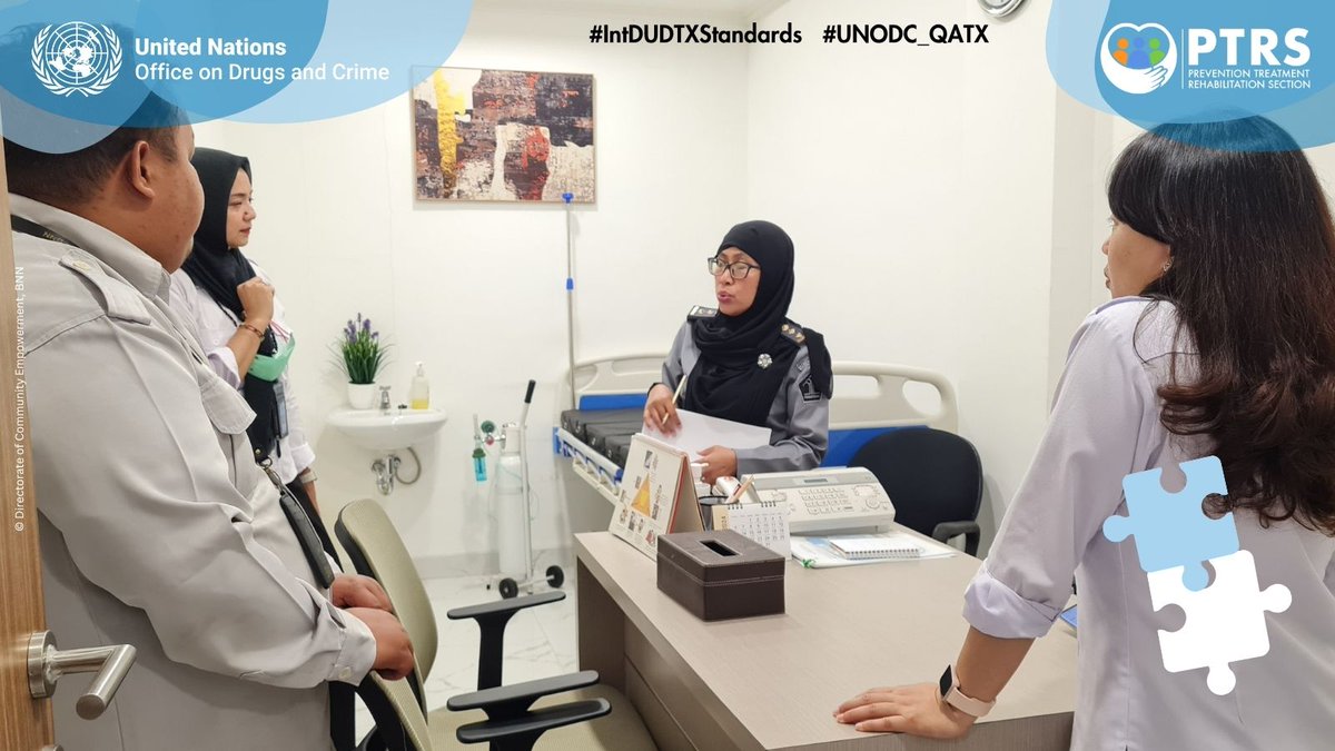 UNODC_PTRS's tweet image. Curious to know how @UNODC enhances #quality #druguse disorder #treatment and #care in #Indonesia, in line w/ #IntDUDTxStandards?

Find out more through our web story:  tinyurl.com/yac43bn2

#UNODC_QATX