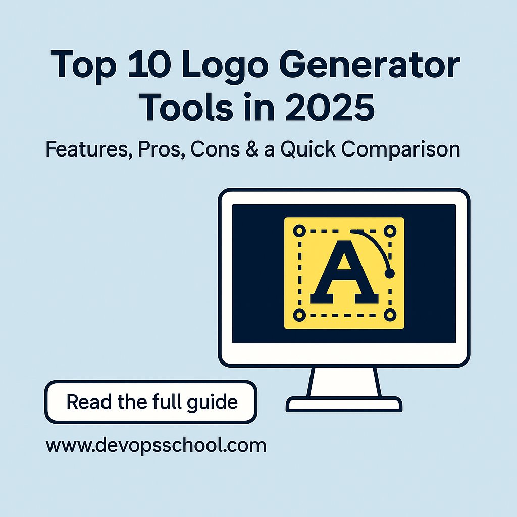 RajeshKumarIn's tweet image. Top 10 Logo Generator Tools in 2025 — with real features, pros, cons &amp;amp; a clean comparison.
Perfect if you&apos;re building a brand, launching a startup, or refreshing your identity.
Full guide 👇
 devopsschool.com/blog/top-10-lo…

#LogoDesign #Branding #AI #DesignTools #Startups #Creators