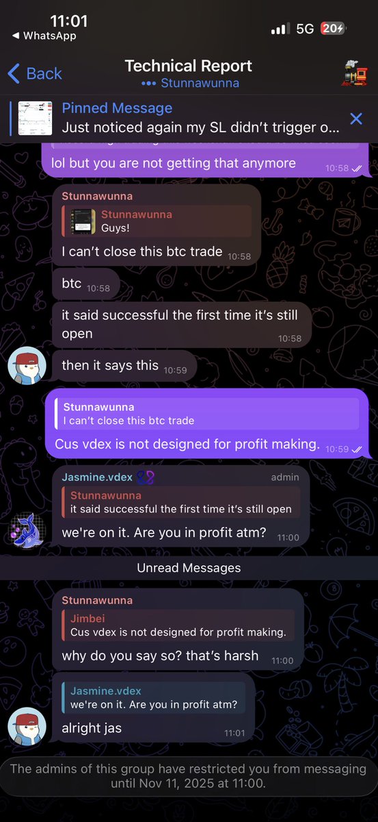 Web3Jimbei's tweet image. Gm gm CT, I’m not someone who likes to be in the middle of drama and I’d rather walk away but I’m not letting it slide this time around. About 5 days ago, I made a deposit of 15$ on @0xVDEX with the intention to create volume and also make profits (which is the goal of every