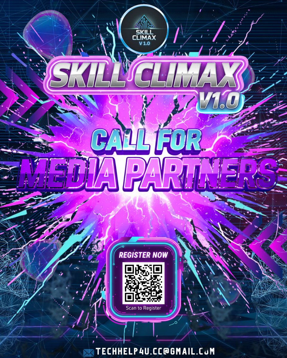 TECH_help4U's tweet image. Cover the innovation! Skill Climax V1.0 is seeking Media Partners to help us tell our story. Gain exposure and support skill development. Contact us! #SkillClimax #MediaPartners
