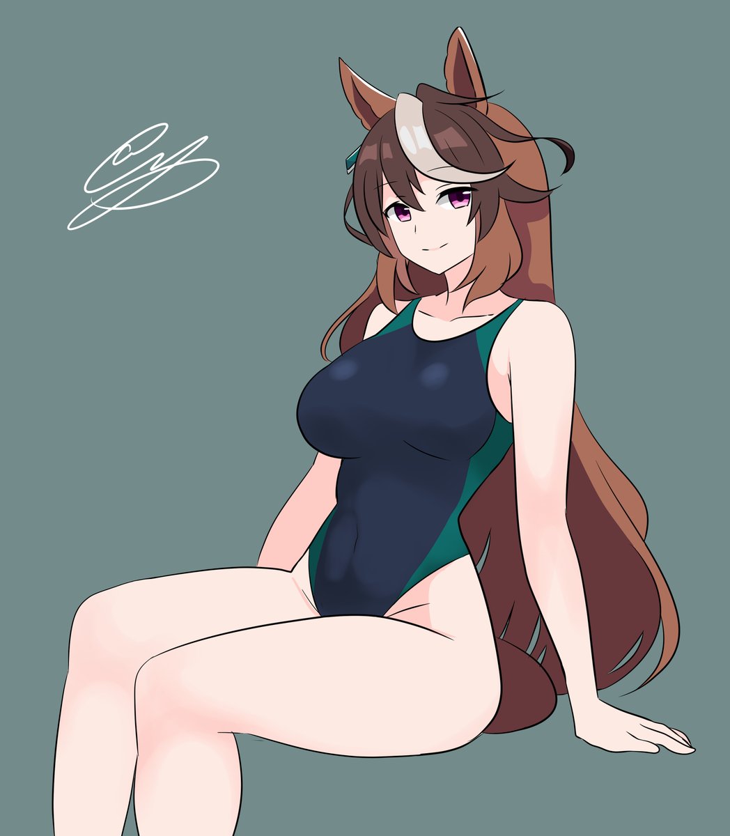 シンボリルドルフ(ウマ娘) 「お題より水着ルドルフ」|ひよし🌺次は神戸か府中のイラスト