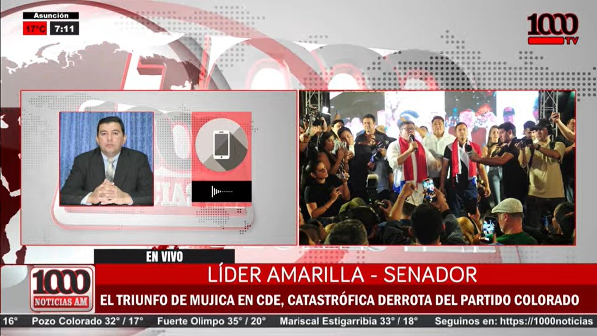 VICTORIA DE MUJICA EN CIUDAD DEL ESTE |

🗣️"Estamos muy contentos, la ciudadanía de Ciudad del Este interpretó y ejecutó el mensaje para el Poder Ejecutivo, para el Partido Colorado como función de Gobierno"

- senador ( <a href="/PLRAOficial/">Partido Liberal Radical Autentico</a>) <a href="/LiderAmarilla/">Líder Amarilla</a> 

c/ <a href="/aniriv/">Ani Rivas</a>, <a href="/danielriosgz/">Dani Rios</a> y