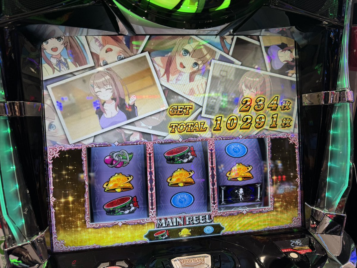 L 絶対衝激Ⅳ』で万枚達成です！！ 上位ATは朝イチの1回だけ… そこから