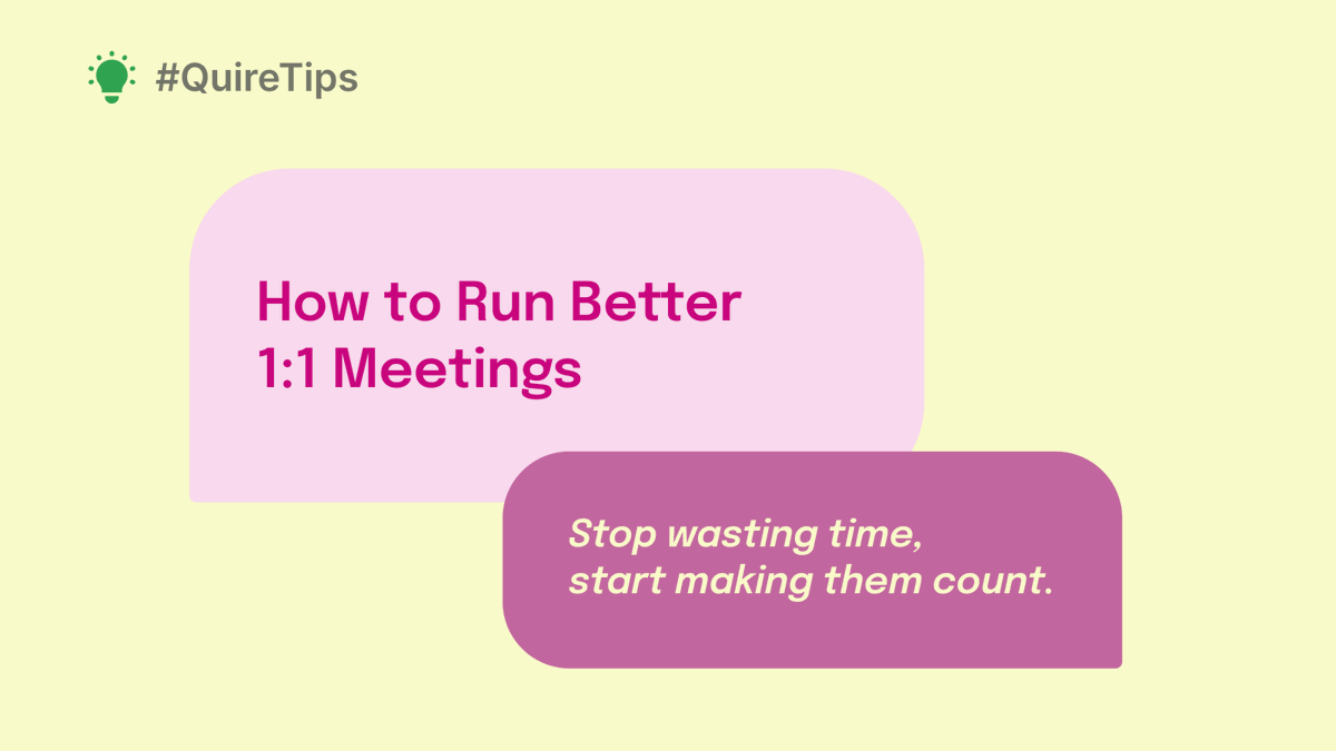 quire_io's tweet image. Your 1:1s shouldn’t feel like status report karaoke.

Make them useful. Make them human.
Make them actually lead somewhere.

✨ Save this for your next 1:1
➡️ And track the follow-ups in Quire. (1/2)

#professionalgrowth #worksmart #teamwork #productivity #worklifebalance