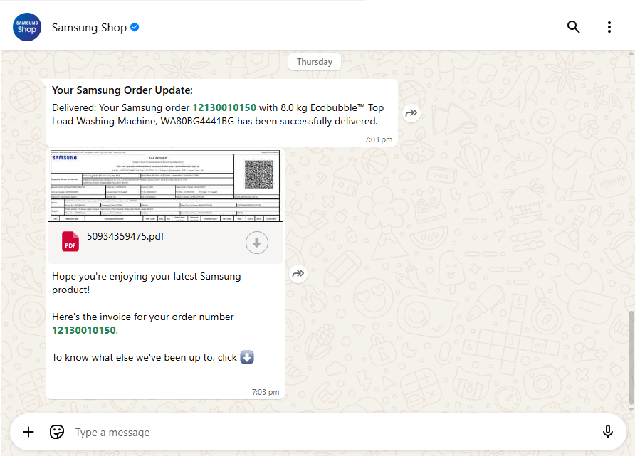 shaikhazeem357's tweet photo. @SamsungIndia @BlueDart_
My order #12130010150 (2 washing machines combo) — only 1 received!
No OTP, no delivery attempt, tracking stuck till 6 Nov then marked delivered.
Now support says 23 Oct &amp; “beyond TAT”?
Case ID 313166555
This is fraud. Will file Consumer Court complaint. https://t.co/x3eTpScDzS