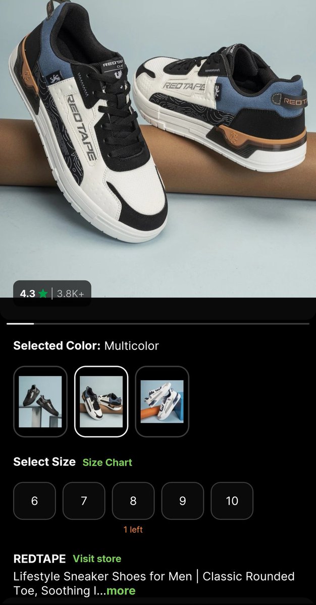 AltaafShaikh's tweet image. Red Tape shoes cracked within a month! Under warranty but no help — @Flipkart says brand issue, @RedTapeindia says contact Flipkart. Both blaming each other. #WarrantyFail #Flipkart #RedTape