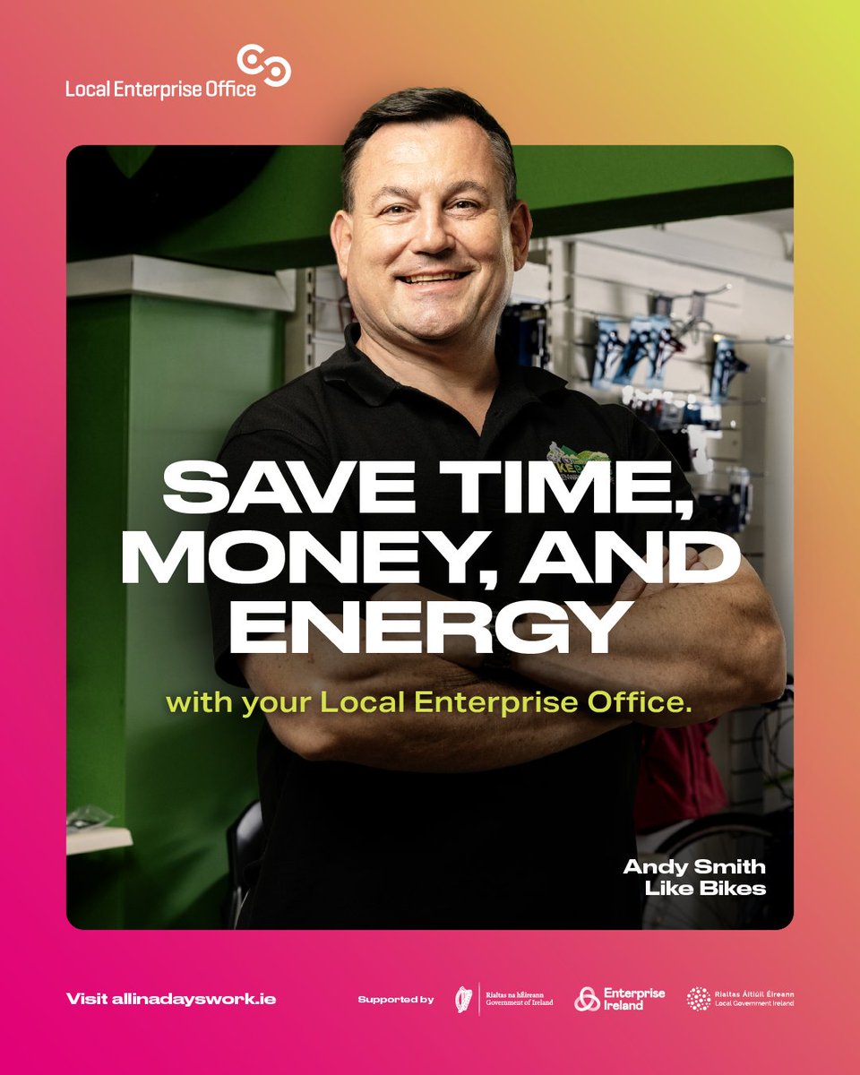 Here at LEO Mayo, we help businesses work more efficiently, digitalise operations and become more sustainable. Get in touch today to learn how you can save, time, money and energy.

Visit allinadayswork.ie.