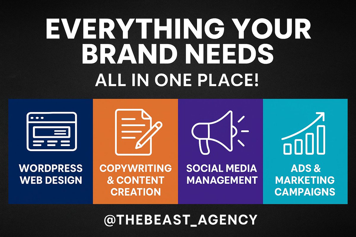 🚀 Everything Your Brand Needs — All in One Place!

At <a href="/thebeast_agency/">The Beast Agency | Web | Local SEO | Social Media</a>, we don’t just create — we build brands that perform. 💼

#TheBeastAgency #WebDesign #SocialMediaMarketing #DigitalMarketing #ContentCreation #WordPressDesign #BrandBuilding #MarketingStrategy #Copywriting