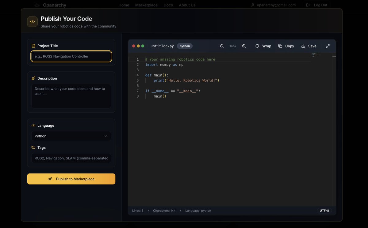 Opanarchyai's tweet image. Open Infrastructure for Humanoid Robots.

#build