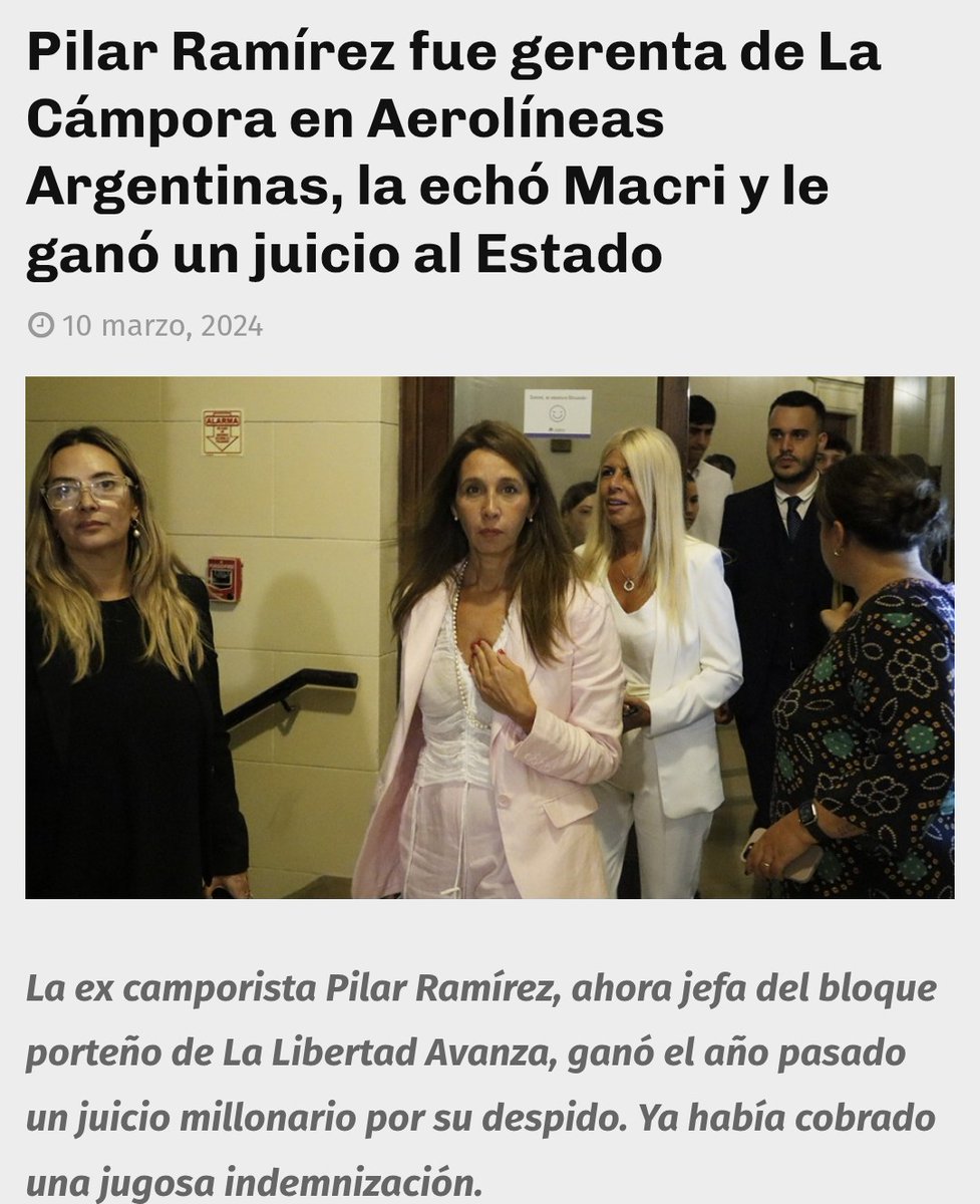 El Gobierno de Javier Milei se prepara para dar un paso clave: presentó en el Congreso un proyecto de reforma laboral, lo irónico es que Pilar Ramiez  es legisladora LLA y le ganó un jucio millonario al estado cuando la hecho Macri de aerolíneas argentinas 😡