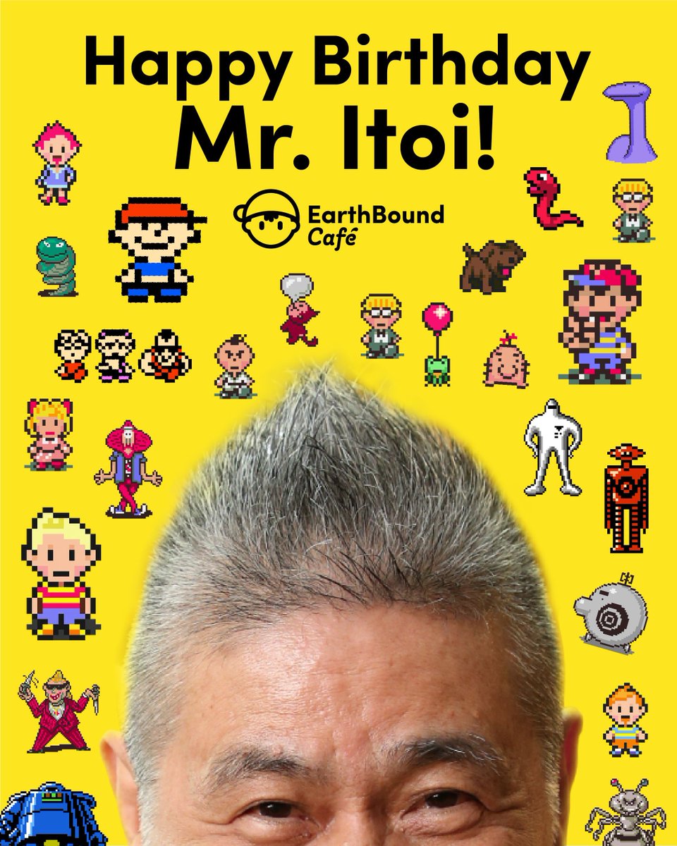 EarthBoundCafe's tweet image. 🎂 Il 10 novembre del 1948 nasceva @itoi_shigesato. Copywriter, saggista e doppiatore, è famoso in tutto il mondo sopratutto come autore della serie di EarthBound.

❤ Auguri da tutto l&apos;EarthBound Café per i tuoi 77 anni!

#EarthBound #ShigesatoItoi #Mother2 #Mother3 #Nintendo