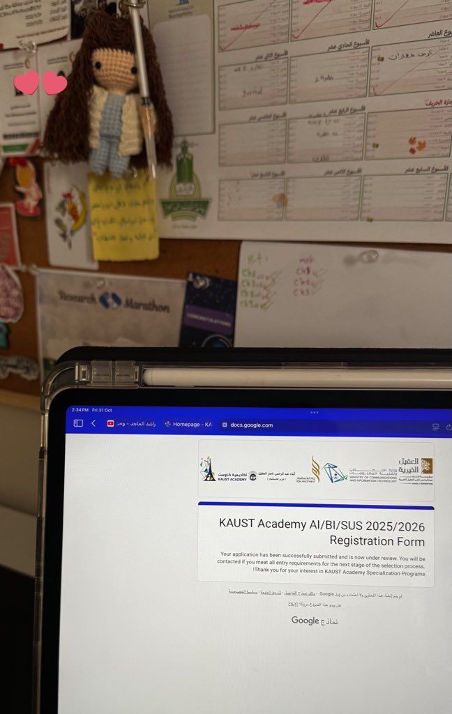 italaghh's tweet image. الخطوه الاولى الى #kaust_academy بإذن الله 🫡🤍
#Bioinformatics