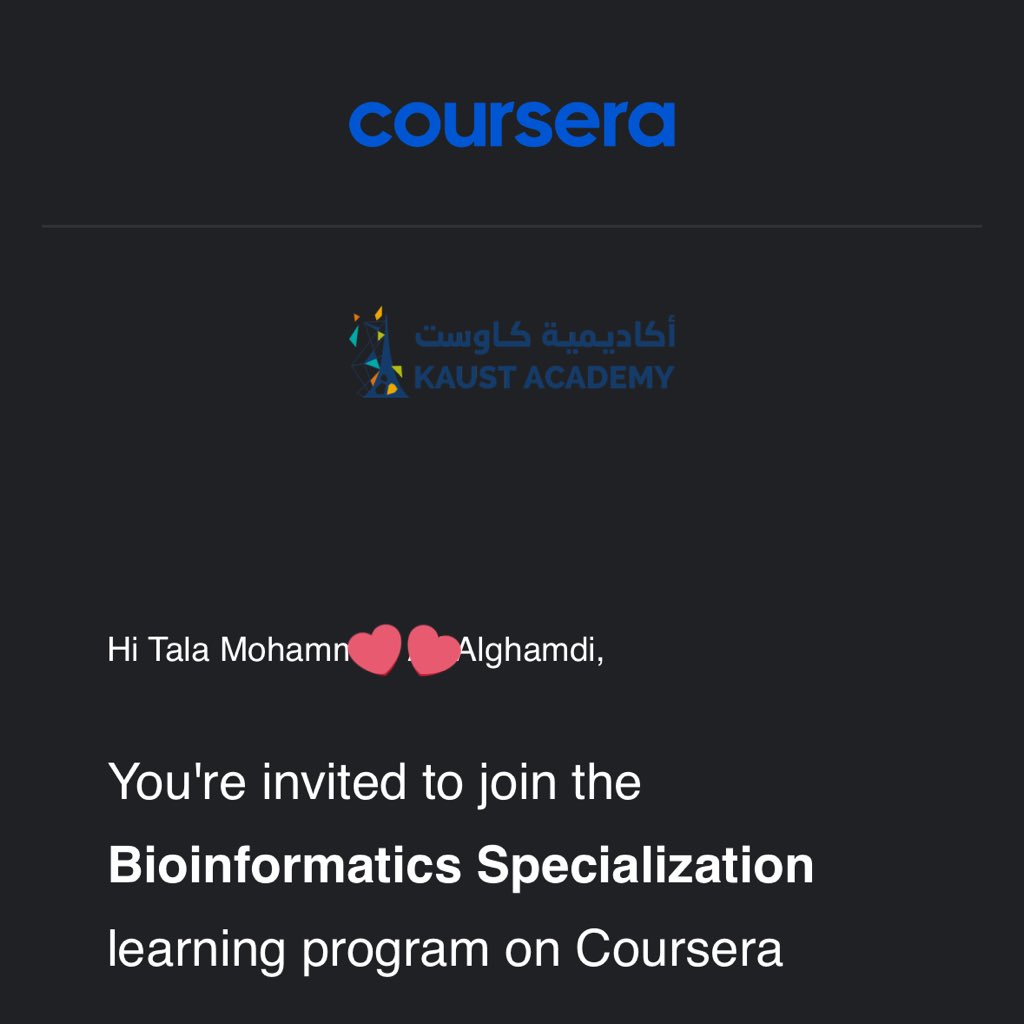 italaghh's tweet image. الخطوه الاولى الى #kaust_academy بإذن الله 🫡🤍
#Bioinformatics