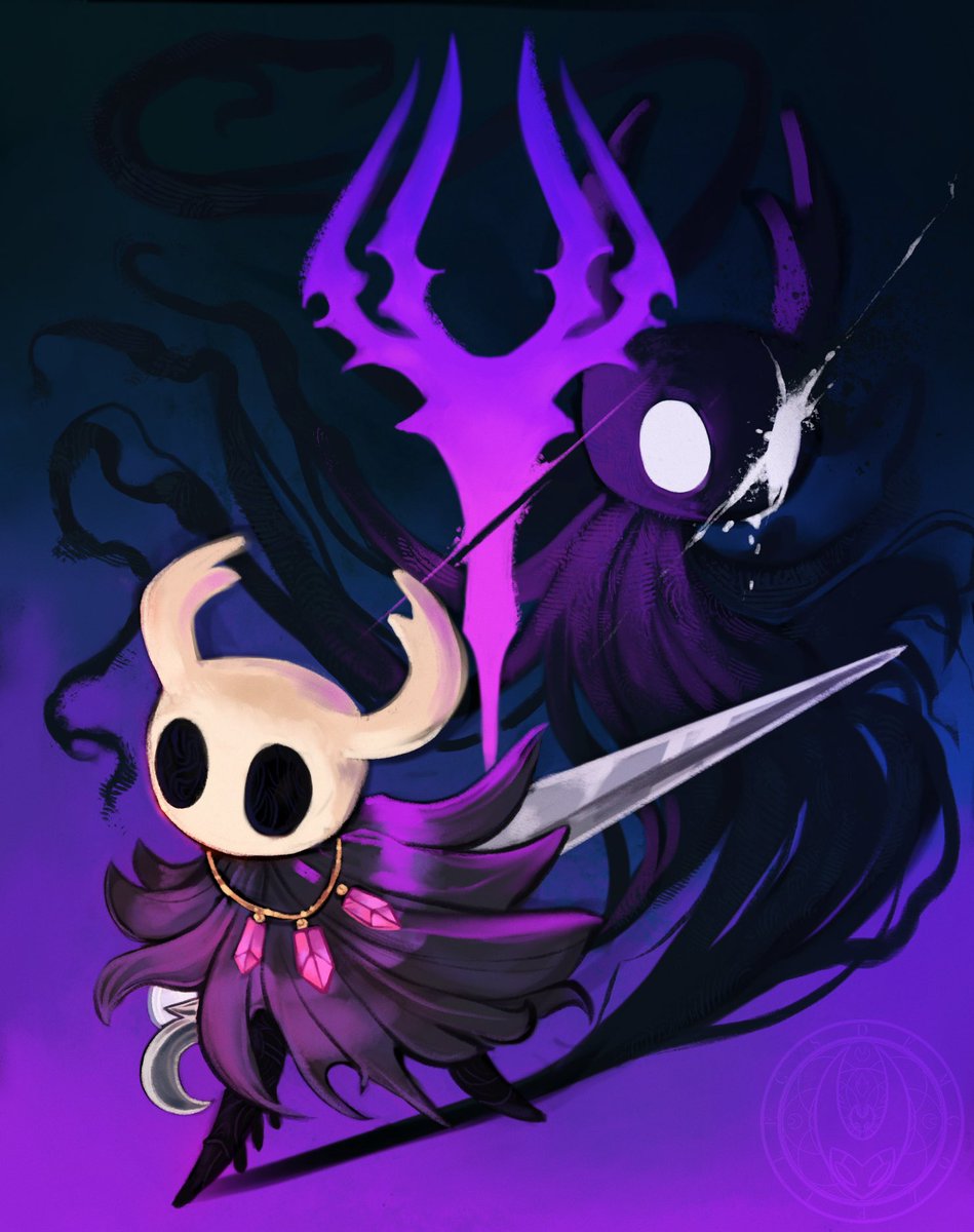 demgozellegs's tweet image. DTIYS for @Miikrowelle! I messed around with the new Procreate brushes, I lowkey really enjoyed them! #hollowknight