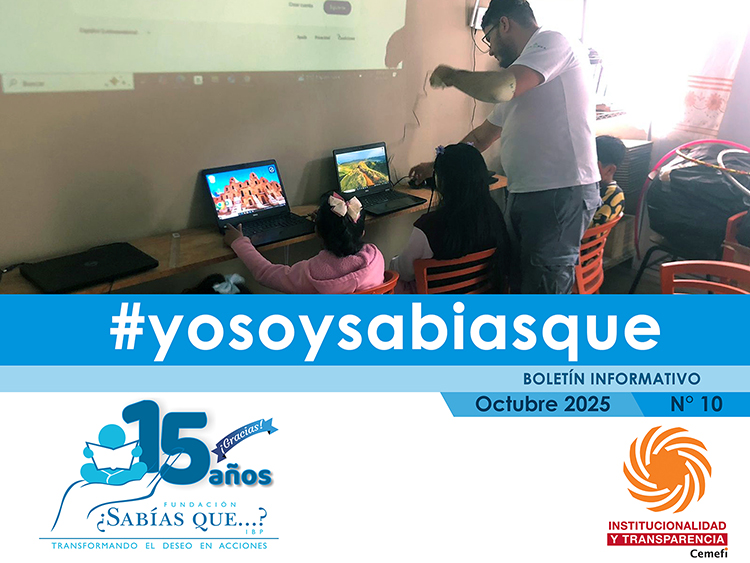 Amigos de <a href="/SABIASQUEIBP/">Fundación ¿Sabías que...? IBP</a> compartimos con ustedes nuestro boletín informativo del mes de #Octubre.   
Agradecemos el apoyo de todos los que nos ayudaron. 
Con su apoyo seguiremos trabajando en favor de los que menos tienen. bit.ly/3WIzTQY