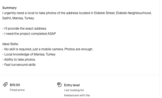 çok ilginç bir iş ilanı fotoğrafı napıcak ki