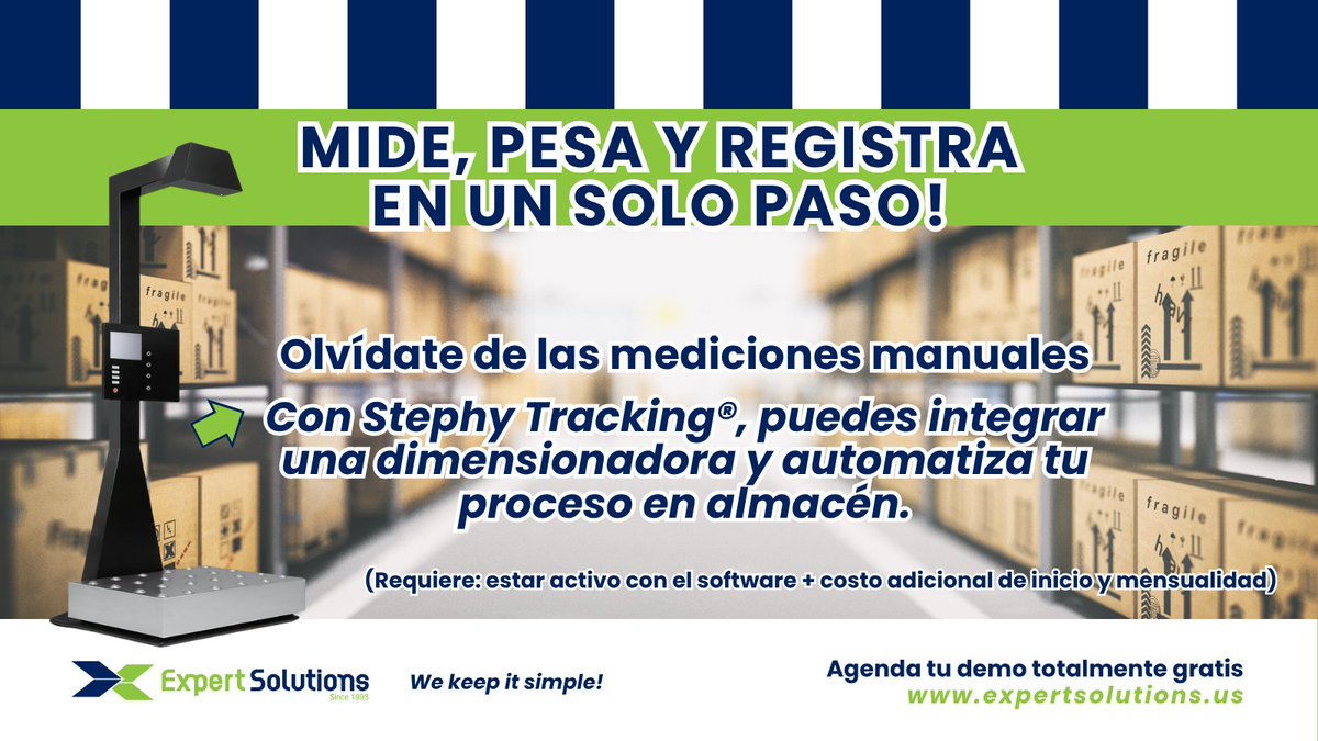 StephyTracking's tweet image. 📦 Mide, pesa y registra… ¡en un solo paso!

Olvídate de las mediciones manuales. Con Stephy Tracking®, puedes integrar una dimensionadora y automatizar completamente tu proceso en almacén.

⚙️ Ahorra tiempo
📊 Reduce errores
✅ Optimiza cada recepción

La tecnología trabaja por…