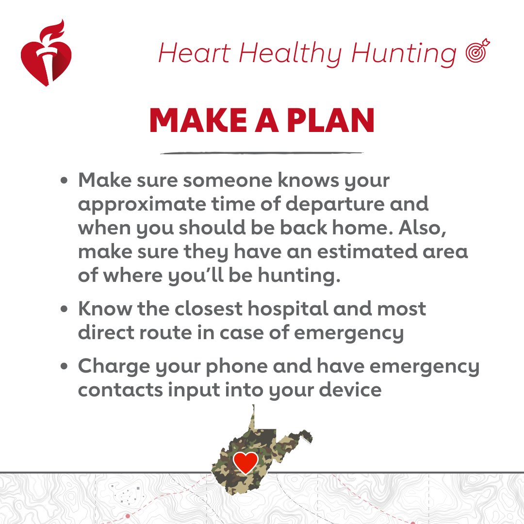 When it comes to #HeartHealthyHunting, one of the most important things you can do is have a plan in place to get you home safely! Here are some great tips to help you do just that!