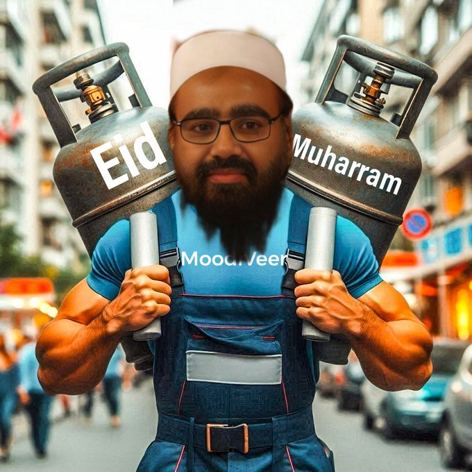 AkhilBha58's tweet image. Gas cylinder फटा है IT cellya का #EID #muharram  पर  जो Amit shah BJP ने दिया है..
#Redfort