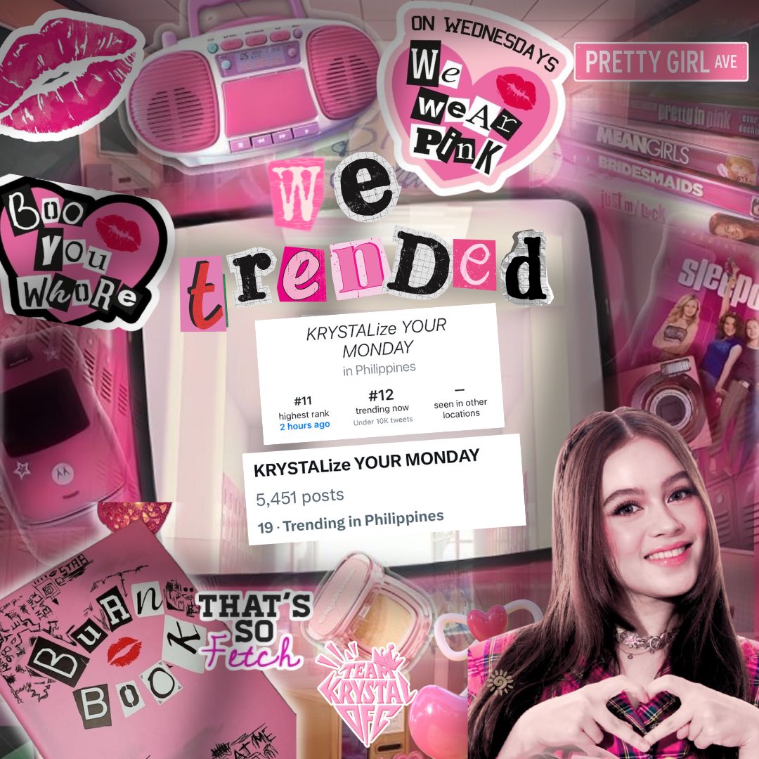 We’re sorry that people are so jealous of us, but we can’t help it that we’re popular! 🤷🏻‍♀️

Thank you to TALIANS who showed up, went full pink, and got us trending again like it’s literally no big deal 💅

Same time tomorrow? 💋

#KrystalMejes