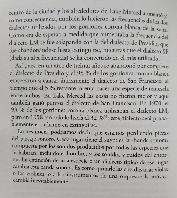 MFilosofal's tweet image. Francesca Buoninconti, &quot;Mira quién habla&quot;
#pájaros #ContaminaciónAcústica