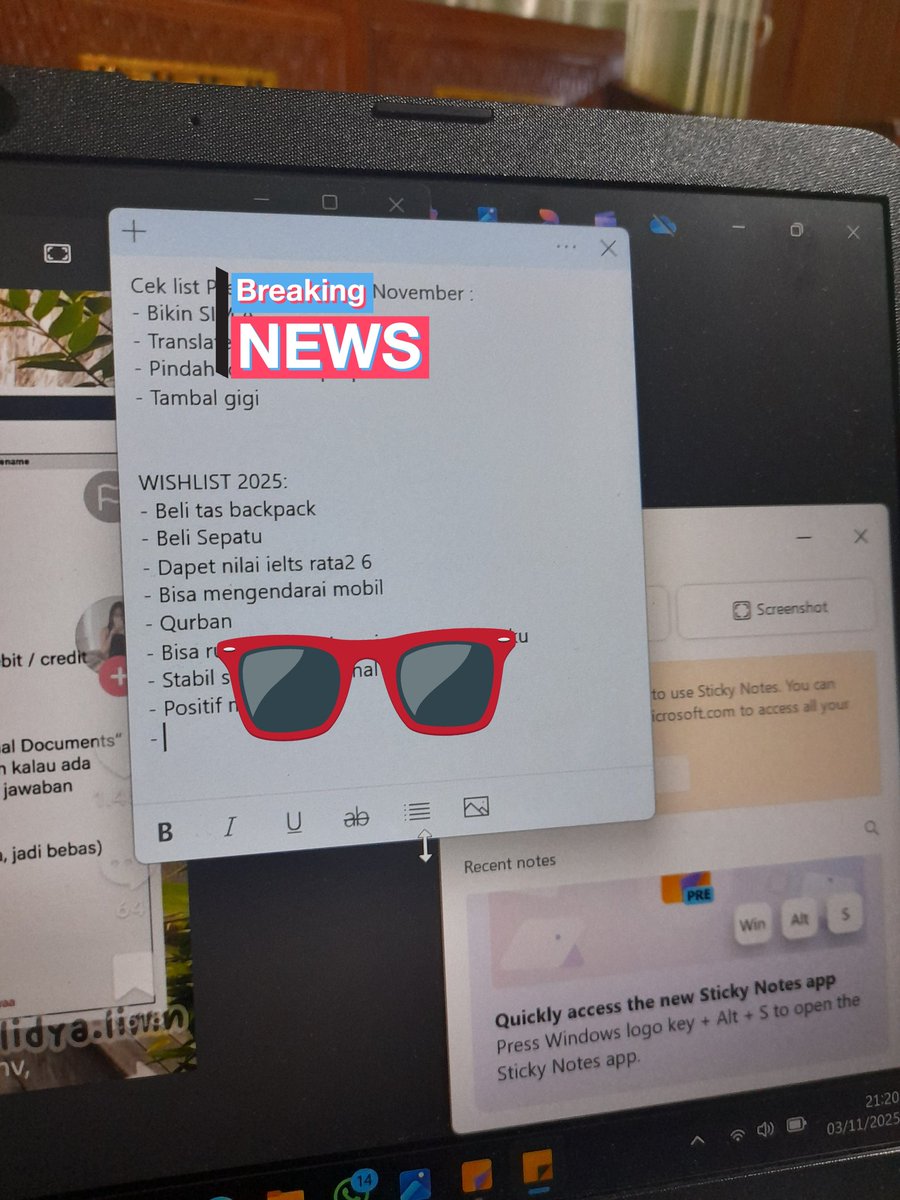nvr_get_old's tweet photo. Iseng nulis wishlist akhir tahun kemarin, alhamdulillah, meski bukan hal besar, beberapa udah tercapai🥺 https://t.co/uAl2ngybVR