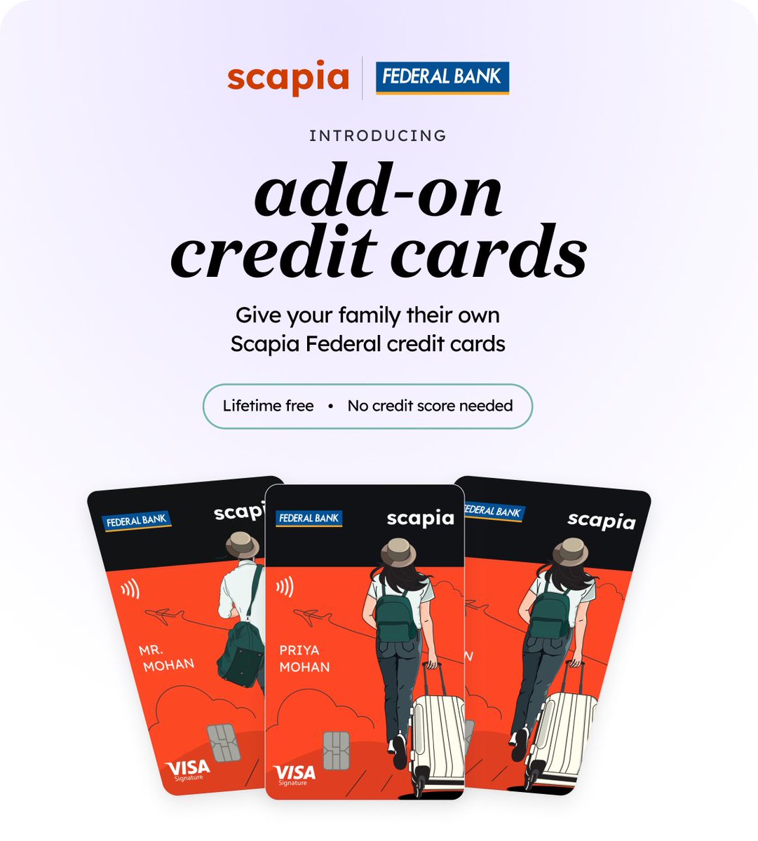 Don’t look any further then Scapia

Add on cards are here to increase your rewards 

DM if looking for referral

#scapia #travel #reward #ccgeek