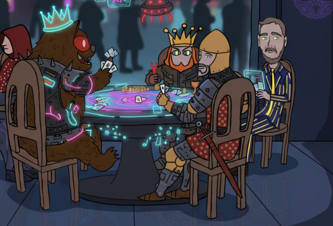 bearableguyFL's tweet image. Have you ever played a poker game in space?