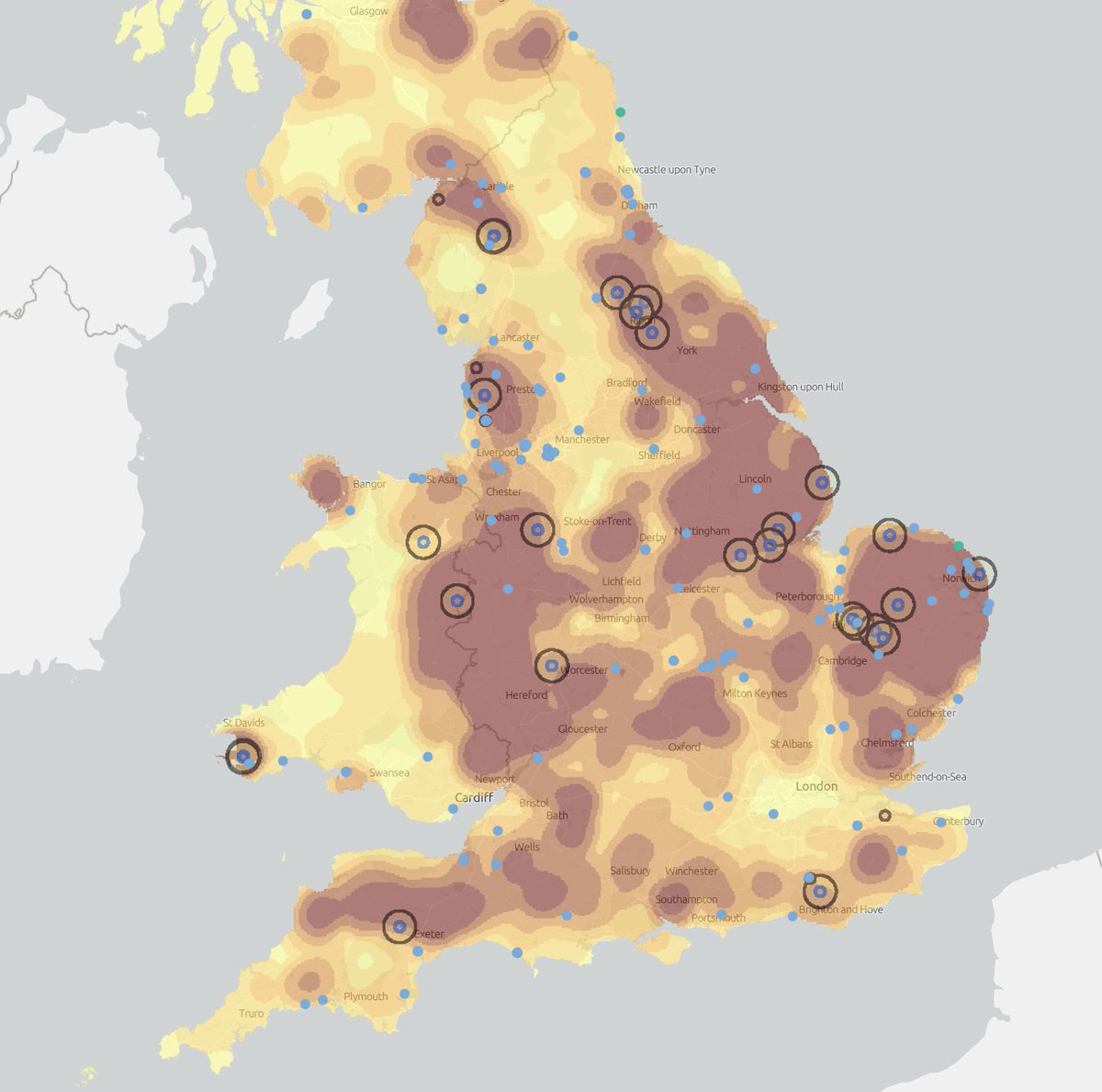 Highly pathogenic H5N1 bird flu found in *seventeen* poultry farms here in *just the last week*, plus plenty more wild cases.

22 surveillance zones now in operation. 
👀