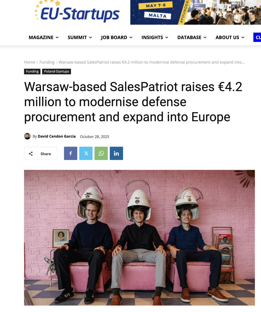 Thank you EU Startups for the feature!   

This is just the beginning.   

We are hiring engineers to join our team and help protect the West.
