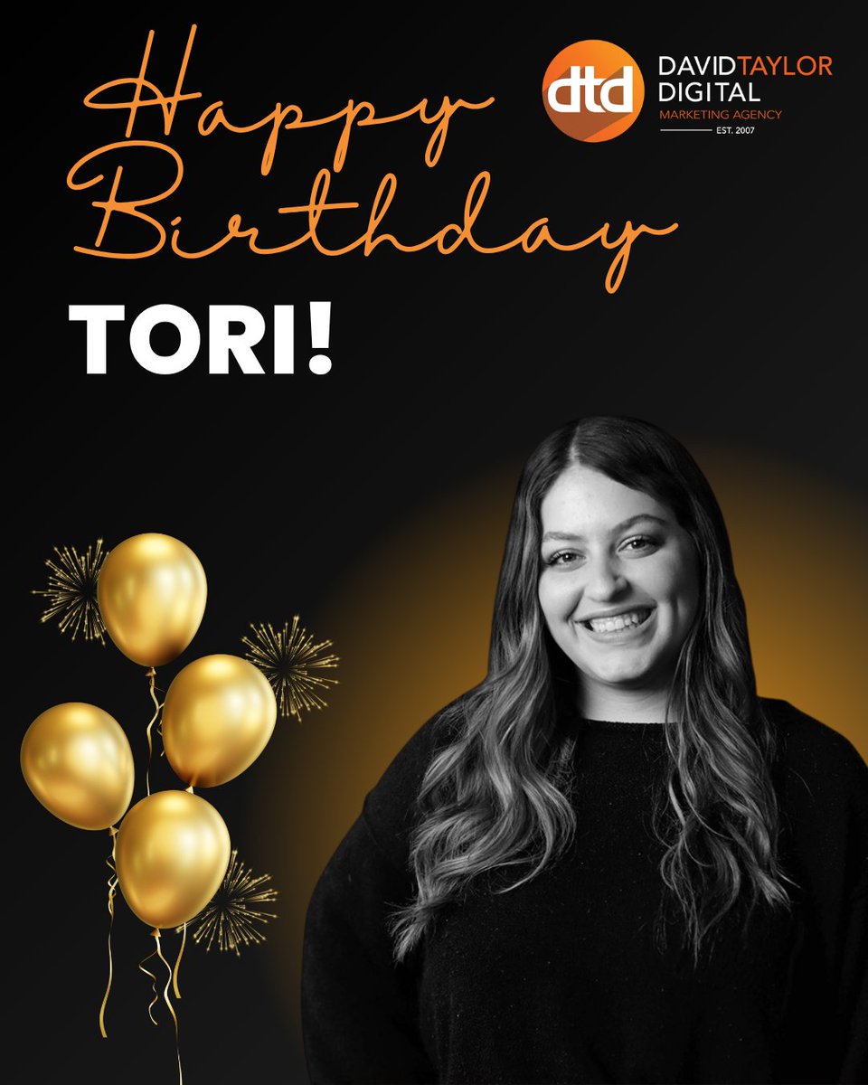 DavidTDesign's tweet image. 🎉 Happy Birthday, Tori! 🎂

Today we&apos;re celebrating our amazing Senior Account Manager who brings dedication, creativity, and positive energy to everything she does. Wishing you a day filled with joy and a year ahead full of success! 🎈
