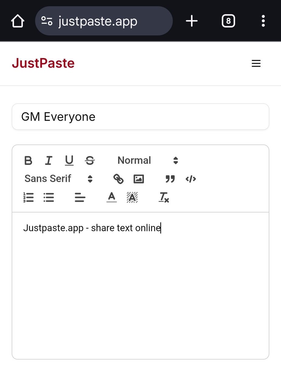 justpaste_app's tweet image. GM Everyone 👋
#justpaste