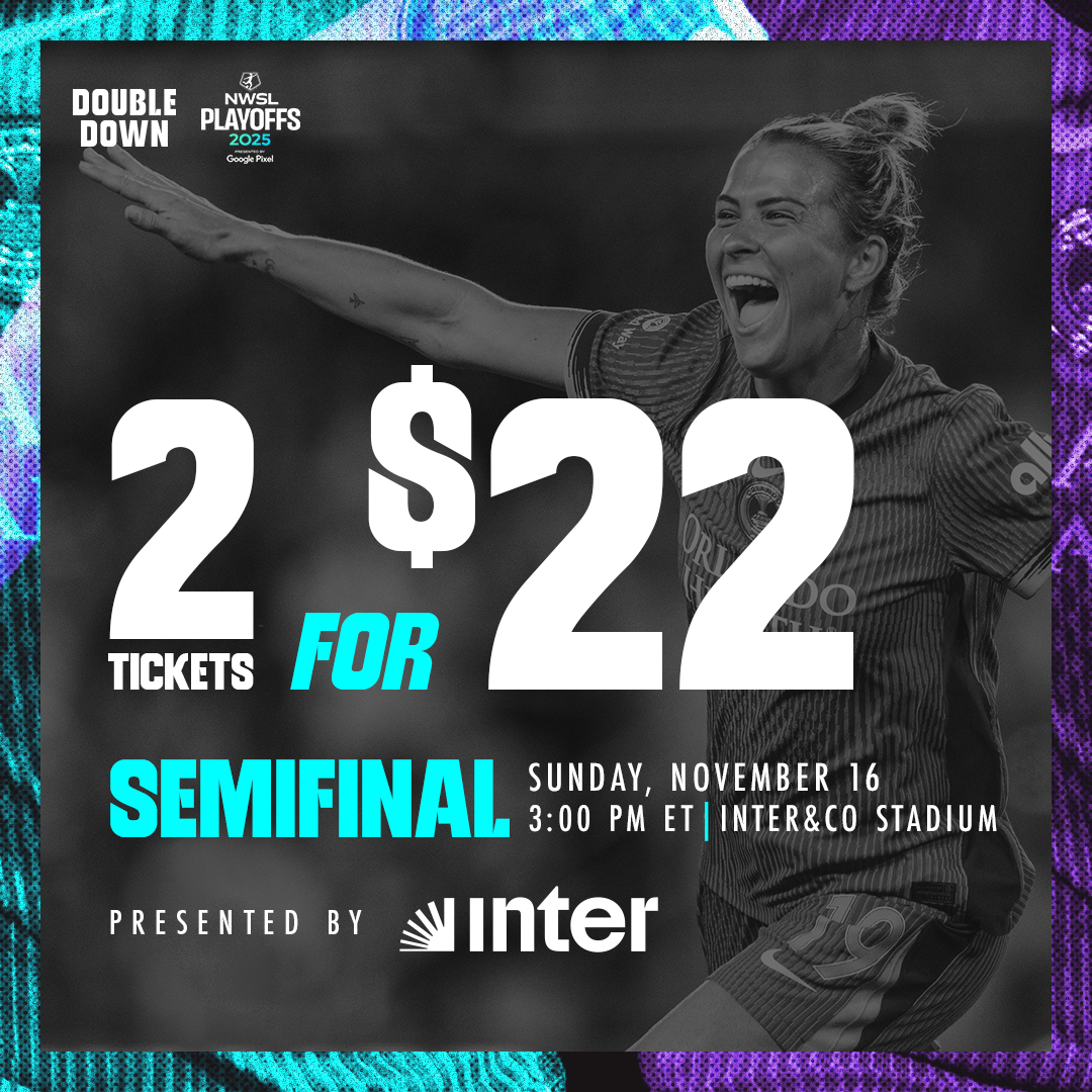 Double Down for the Semifinal ✌️

Another round of playoffs are coming to <a href="/InterCo_Stadium/">Inter&Co Stadium</a> this Sunday, and we have just the deal for you 👀

🎟️ orlsoccer.co/2for22TIX