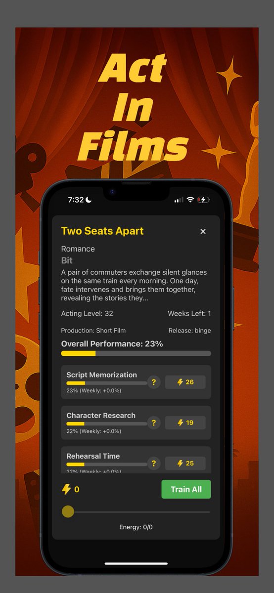 ActorLifeApp's tweet image. 🎉 The wait is almost over! ActorLife officially releases on iOS November 14th!!! Predownload the game now!!! apps.apple.com/app/actorlife-… 🎉