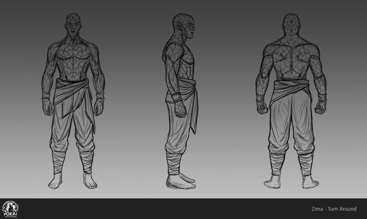 YokaiAvengers's tweet image. We even picked one and made a full turnaround for him...

but something felt off.