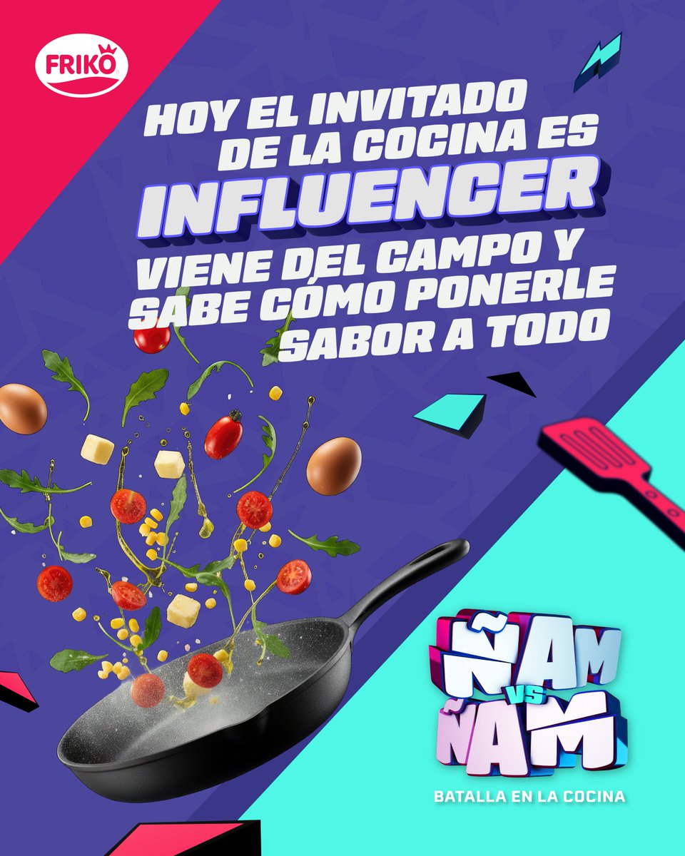MomentosFriko's tweet photo. Empezó Ñam vs Ñam con olor a refugio y mucho sabor.
 El primer invitado llega directo de la sabana, con experiencia, humor y recetas que hacen historia.
 ¿Quieres saber quién es? 👀 No te pierdas el primer capítulo en https://t.co/hekGab08mK https://t.co/J0ICmSv3WZ