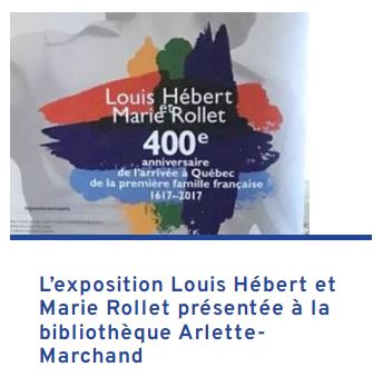 MemoireFrQc's tweet photo. L’exposition Louis Hébert et Marie Rollet présentée à la bibliothèque Arlette-Marchand

Lire plus : https://t.co/YHMaUoU3GQ https://t.co/yfghaMp699