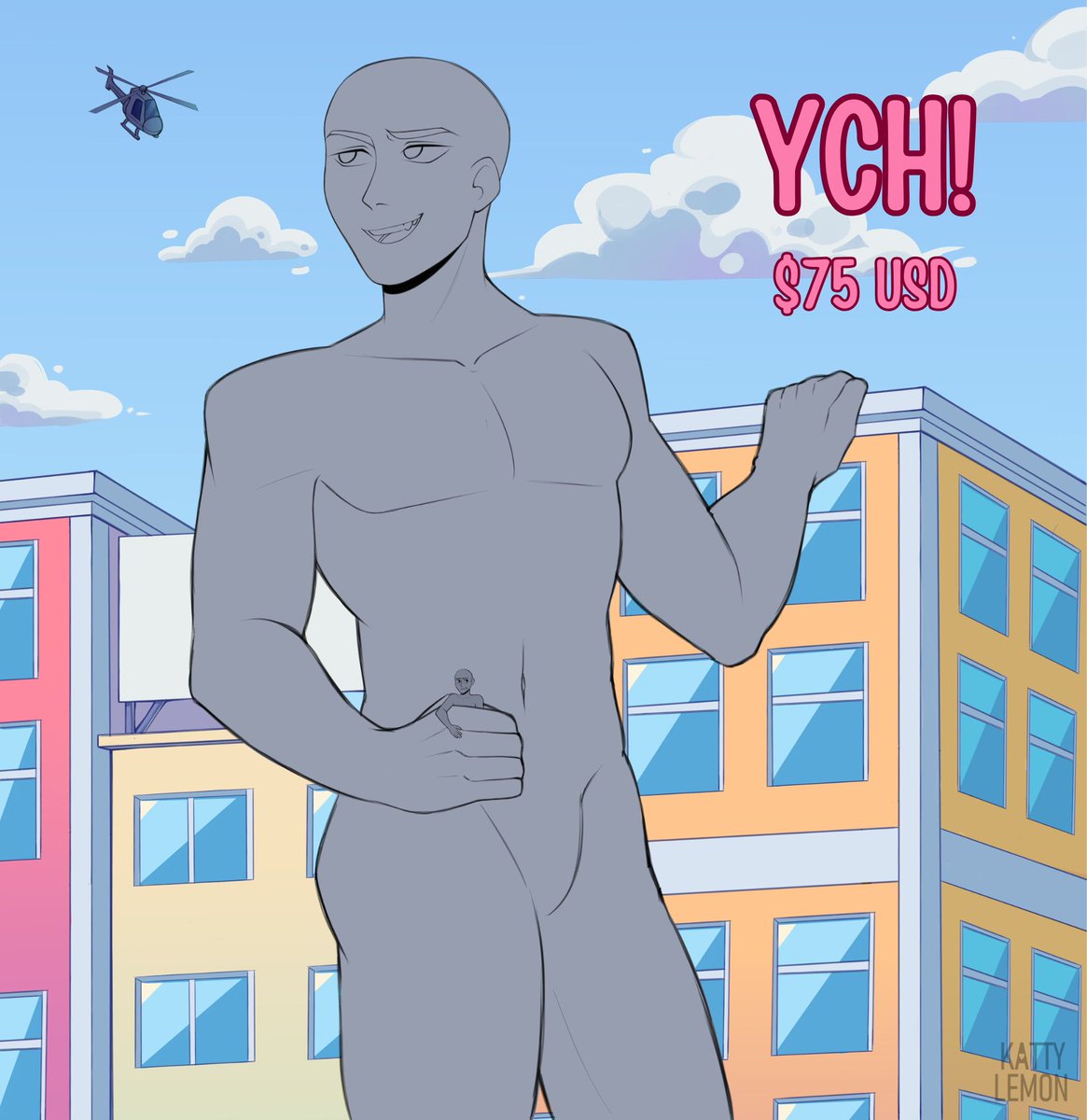 Katty_Lem0n's tweet photo. ❗️Giant/Giantess YCH❗️

–This is the first time doing something like this, please read the details below before sending me a message:].
#Sizetwitter #gianttiny 

–Details 👇 https://t.co/LvnJ6PbuDG