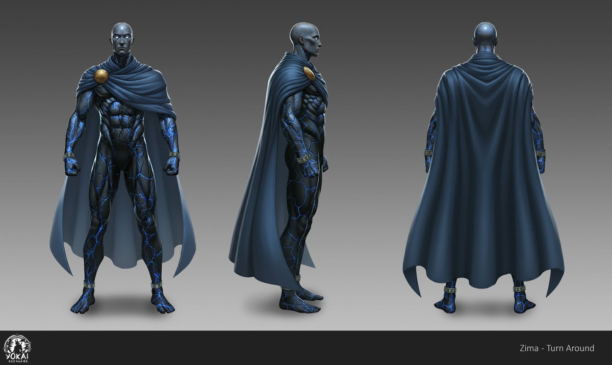 YokaiAvengers's tweet image. And here he is:

Our final vision of Zima, the living statue of Azure World! 💎